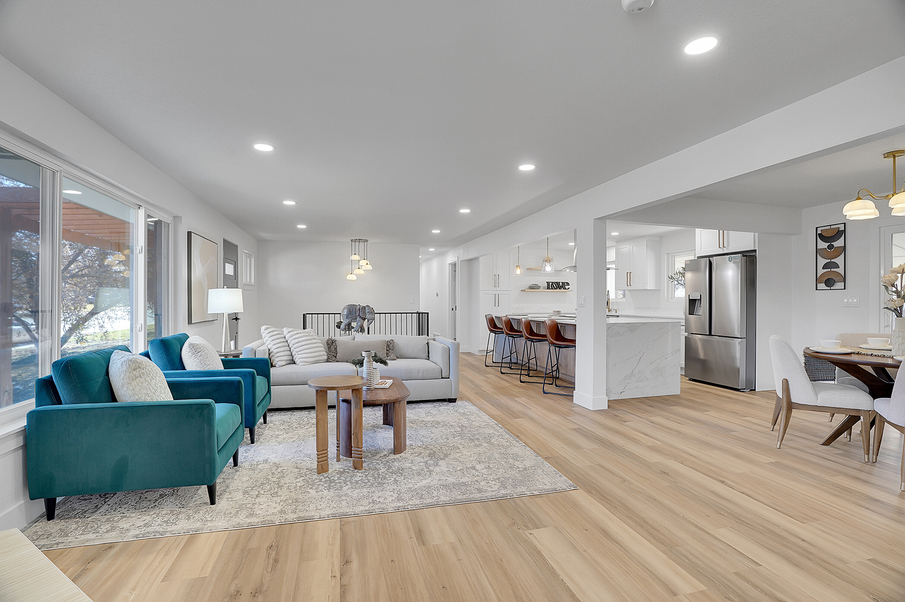 Bright open floor plan