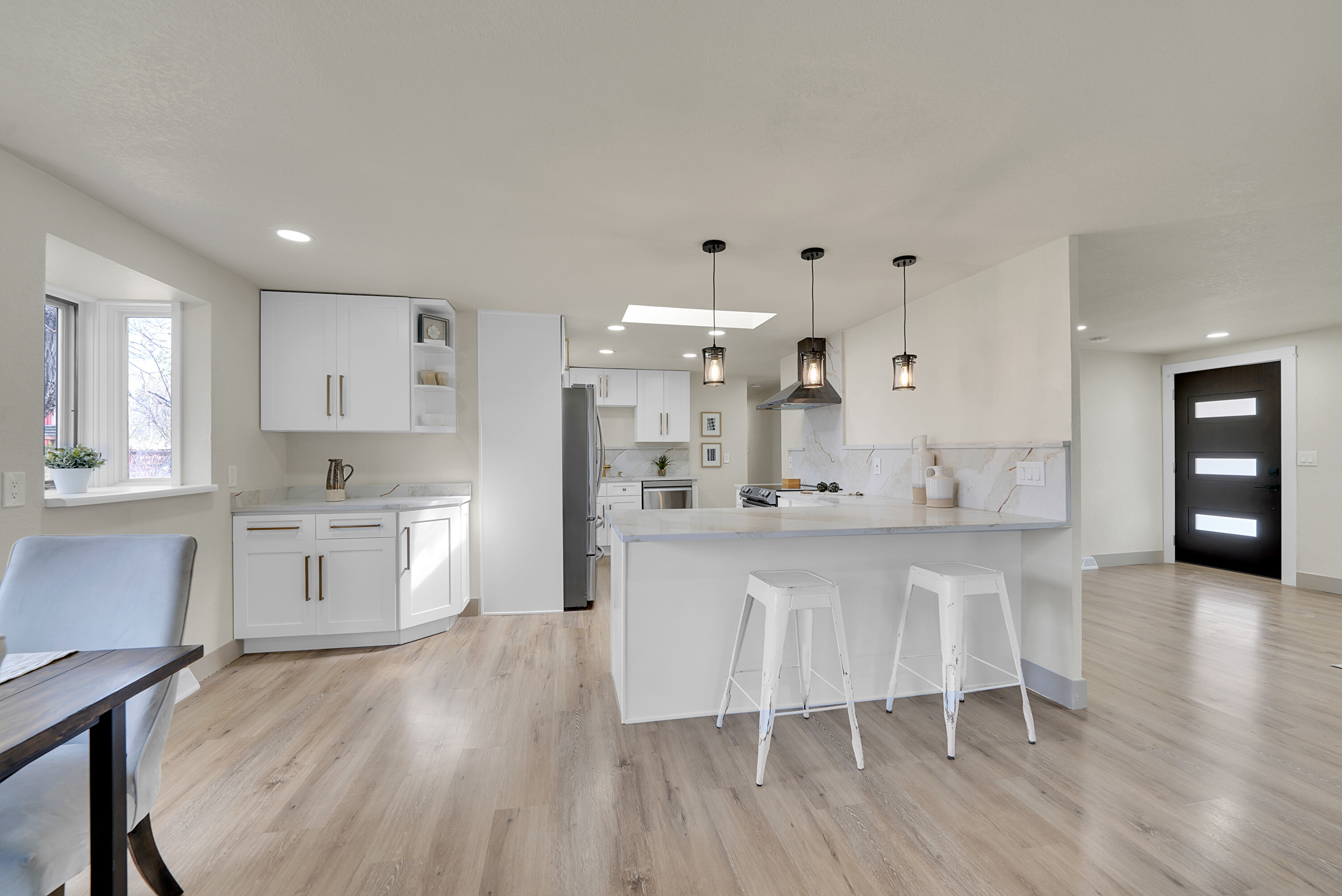 White kitchen remodel